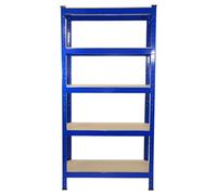 Monstershop Racking Storage Shelving Heavy Duty Garage 5 Tier 75cm Steel Shelves Warehouse[Blue, 8] in Blue Monstershop Blue