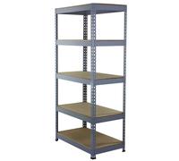 Monster Racking Q-Rax Grey Shelving Units - 90cm x 180cm x 50cm