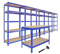 Monster Racking Racking Bundle - Bargain Busting - Boltless 5 Tier Garage Shelves