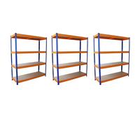 Monster Racking S-RAX 3 x Metal Shelving Racking Heavy Duty