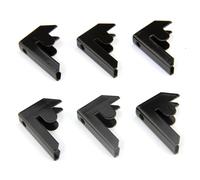 Monster Racking T-Rax Garage Shelving Bay Connector Clips, Pack of 6, Black