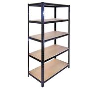 Monster Racking T-Rax Warehouse & Garage Metal Shelving, Black, 90cm W, 45cm D,
