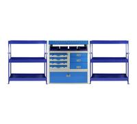 Tempest Metal Van Shelving Bundle Monster Racking Blue One Size