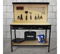 Monster Racking Workbench With Pegboard And Drawer In Black