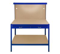 Monster Racking Workbench with Pegboard, Drawer & Light - Blue