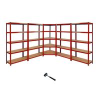 Monster Racking Z-Rax 90cm Corner Racking Bundle: Corner Shelving & 4 Garage Racking Bays