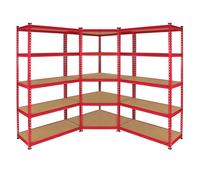Monster Racking Z-Rax 90cm Racking Bundle: Corner Shelving and 2 Garage Racking Bays