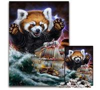 Monster Red Panda Kraken Jigsaw Puzzles for Adults 1000Piece Jigsaw Puzzles for Adults Family Activity DIY Home Decor 1000 PCS(75x50cm)