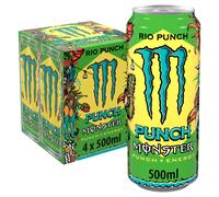 Monster Energy Drink Rio Punch, 4 x 500ml