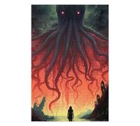 Monster Rising The Giant Squid Awakening Jigsaw Puzzle, 1000 Piece | Festive puzzle present: activity for family time on weekends.