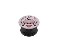 Monster Romance Book Lover Gothic Reading Moon PopSockets Adhesive PopGrip