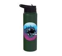 Monster Sharks Sea Marine Predators Oceans Deep Beasts Stainless Steel Insulated Water Bottle