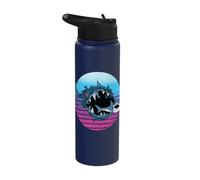 Monster Sharks Sea Marine Predators Oceans Deep Beasts Stainless Steel Insulated Water Bottle