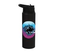Monster Sharks Sea Marine Predators Oceans Deep Beasts Stainless Steel Insulated Water Bottle