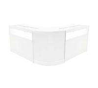 White Shop Counter Set Iris LED Light B1200 CM60 120cm 60cm W