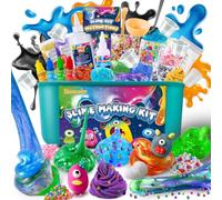 Monster Slime Kit, Galaxy Glow in The Dark Slime Making Kit for Girls Boys