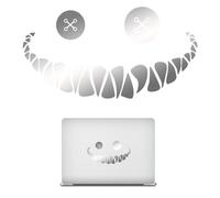 Monster Smley Sticker - Demon Smile Sticker Creative Car Sticker | Waterproof Smiling Face Wall Sticker for Interior Car Window Laptop Luggage Luggage Truck Sticker, silver, see description, See