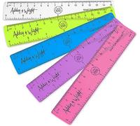 Monster Stationery - 6 Inch / 15cm Transparent Coloured Rulers - Shatter Resistant - Pack of 5 - Mixed