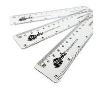 Monster Stationery - 6 Inch / 15cm Transparent Rulers - Shatter Resistant - Pack of 3 - Clear