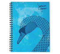 Monster Stationery - A4 Lined Notebook - 160 Perforated 80gsm Pages - Made in UK - Joshua Green Design - Swan