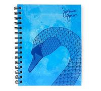 Monster Stationery - A5 Lined Notebook - 160 Perforated 80gsm Pages - Made in UK - Joshua Green Design - Swan