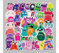 Monster Stickers Cute Trendy Waterproof Colorful Stickers for Laptop Water Bottle Skateboard Car Bike Phone Computer Scrapbook Motorcycle,Vinyl Halloween Terror Stickers for Teens Kids