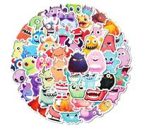 Monster Stickers for Kids Boys Girls 50pcs Cute Funny Stickers for Scrapbooking Laptops Water Bottles Bike Skateboard Luggage Party Decor,Vinyl Waterpoof Monster Decals