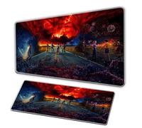 Monster Story Mouse Pad/XL Blood Red Mouse Pad/Anti Slip Pearl Base, Durable Seam, Large OfficeDeskPad, PC Gaming MousePad, Rectangular AnimeMousePad Mats for Mouse Pad (C, 90 × 50 cm)