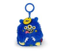 Legami Super Soft! Monster Keychain, Plush Keyring, Engraved Message Pendant with Zinc Carabiner 7 x 11 cm