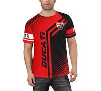 Monster Superbike Motorcycle Racing Men's Baseball Classic Short Sleeve T-Shirt Soft Crewneck Shirt for Men Top，L