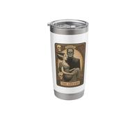 Monster The Lovers Tarot Card Frankenstein & Bride Gothic Stainless Steel Insulated Tumbler
