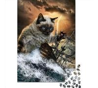 Monster Titan Cat Kraken1 Jigsaw Puzzles Game Adult 1000 Piece Jigsaw Paper Creative Jigsaw Puzzle Decompressing Game 1000pcs (38x26cm)