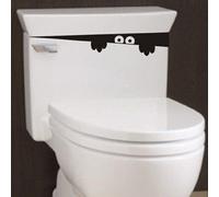 Monster Toilet Stickers - Wall Art Decal Stickers, Removable Toilet Lid Decals, Bathroom Accessories