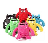 Monster Toys Plush Material, My Emotional Little Monster Cartoon Doll, Blue/red Toy Plush, Color Plush Doll Set-1set