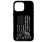 Monster Truck American Flag Case for iPhone 16 Pro Max