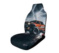 Monster Truck Black Sky Lightning Roar Car Seat Covers Universal, 1PCS Carseat Protector - Stretchable Fabric, Anti-Slip Elastic Car Seat Protector for Cars, SUV, Trucks