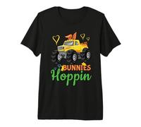 Monster Truck Bunny Rabbit Happy Easter Sunday Premium T-Shirt