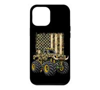 Monster Truck Camo American Flag Patriotic Trucks Racing Case for iPhone 12 Pro Max