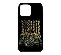 Monster Truck Camo American Flag Patriotic Trucks Racing Case for iPhone 13 Pro Max
