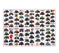 Monster Truck Car Stickers Temporary Tattoos for Boys,Kids,10 Sheet Truck Car Transfer Tattoos Kids Tattoos,Waterproof Tattoo Stick on Tattoos for Kids Children Car Theme Birthday Party Bags Fillers