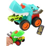 Monster Truck Chomping Toy Car Colourful Rubber Tyres