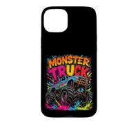 Monster Truck Color Splash Off Road Toddlers Youth Adults Case for iPhone 15 Plus