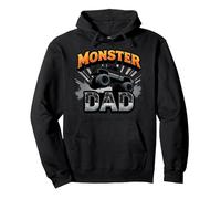 Monster Truck Dad Adult Motorsport Enthusiast Gift Pullover Hoodie, Adult Unisex, Black, S