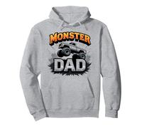 Monster Truck Dad Adult Motorsport Enthusiast Gift Pullover Hoodie, Adult Unisex, Heather Grey, S