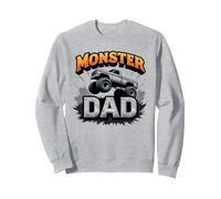 Monster Truck Dad Adult Motorsport Enthusiast Gift Sweatshirt, Adult Unisex, Heather Grey, S