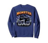 Monster Truck Dad Adult Motorsport Enthusiast Gift Sweatshirt, Adult Unisex, Navy, S