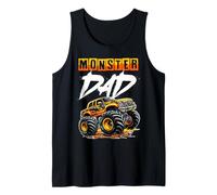 Monster Truck Dad Funny Happy Father's Day Daddy Dada Men Tank Top