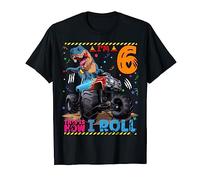 Monster Truck Dinosaur I'm 6 This is How I Roll 6 years old T-Shirt