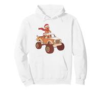 Monster Truck Gingerbread Man Funny Baking Christmas Pullover Hoodie