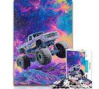 Monster Truck Jigsaw Puzzles for Teenagers 1000 Piece,Stress Reliever Difficult Challenge Suitable for Desktop Decoration (75x50cm)